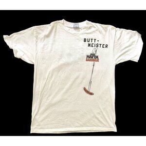 Vintage Single Stitch Coed Naked Just Hafta BBQ T Shirt Xl Butt Meister 46”